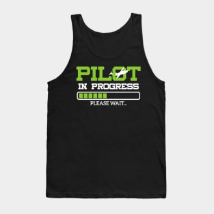 Pilot In Progress Flight Student Tank Top